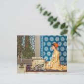 Carte Postale Lecture jeune femme | Osman Hamdi Bey | (Debout devant)