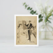 Carte Postale Lecture mentale (Debout devant)