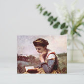 Carte Postale Lecture par Jean-Baptiste Camille Corot (Debout devant)