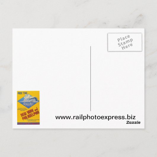 Carte Postale Lecture Train de croiseurs de chemin de fer 1937 (Dos)