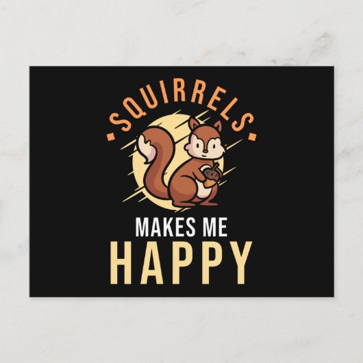 Carte Postale L'écureuil dit drôle (Devant)