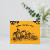 Carte Postale L'écureuil en Automne, Bon thanksgiving ! (Debout devant)