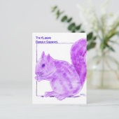 Carte Postale L'écureuil pourpre évasif (Debout devant)