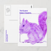 Carte Postale L'écureuil pourpre évasif (Devant / Derrière)