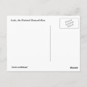 Carte postale Leda Rose Flower (Dos)