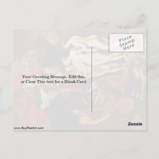 Carte Postale L'Éducation De Marie Par Peter Paul Rubens (Dos)