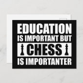 Carte Postale L'éducation est importante mais les échecs sont pl (Devant / Derrière)