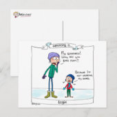 Carte Postale L'éducation est... logique (Devant / Derrière)