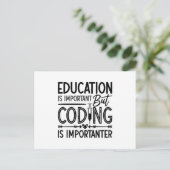 Carte Postale L'éducation Médicale sur le codeur est important C (Debout devant)
