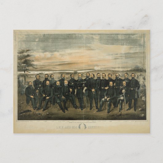 Carte Postale Lee And His General par Americus Patterson (1904) (Devant)