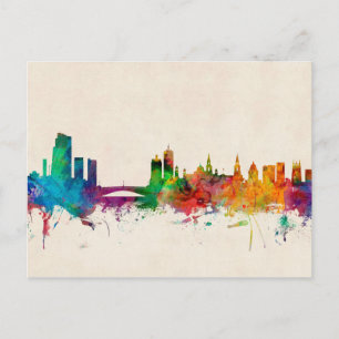 Carte Postale Leeds England Skyline