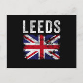 Carte Postale Leeds UK Drapeau Angleterre Souvenir (Devant)