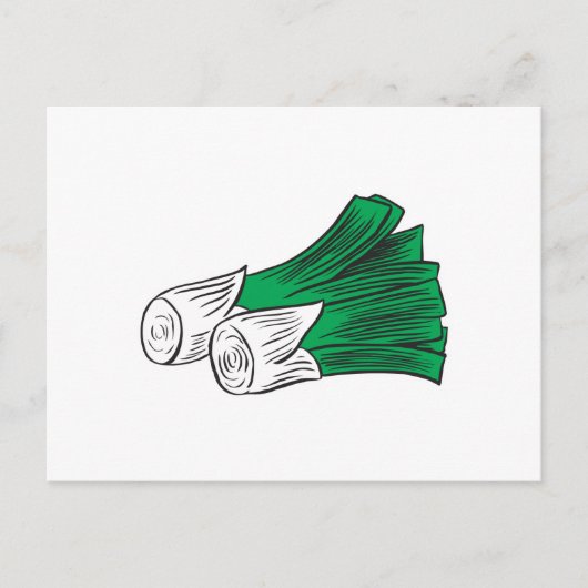 Carte Postale leeks (Devant)