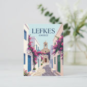 Carte Postale Lefkes Grèce (Debout devant)
