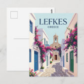 Carte Postale Lefkes Grèce (Devant / Derrière)