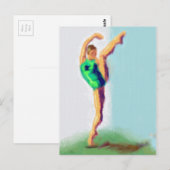 Carte Postale Leg Dancer Art Élevé (Devant / Derrière)