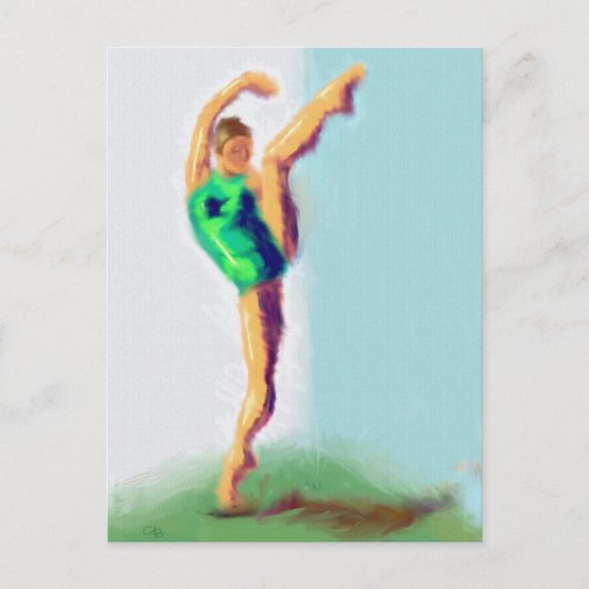 Carte Postale Leg Dancer Art Élevé (Devant)