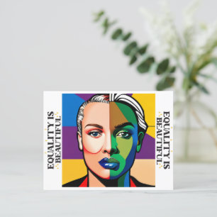 Carte Postale L'égalité est belle