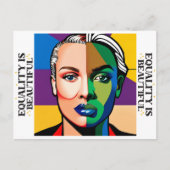 Carte Postale L'égalité est belle (Devant)