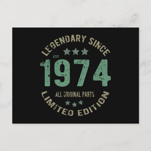 Carte Postale Légende 47e anniversaire 47 ans (Devant)