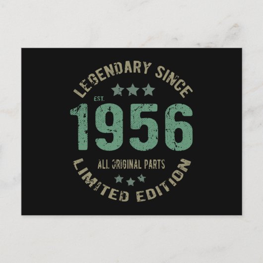 Carte Postale Légende 65 ans Anniversaire 65 ans (Devant)