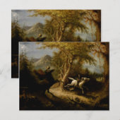 Carte Postale Légende du cavalier sans tête fantôme d'Halloween (Devant / Derrière)