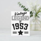 Carte Postale Légende Vintage de 1953 (Debout devant)