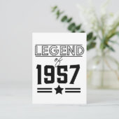 Carte Postale Légende Vintage de 1957 (Debout devant)