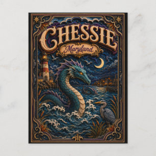 Carte Postale Légendes de Chessie Maryland Popcut