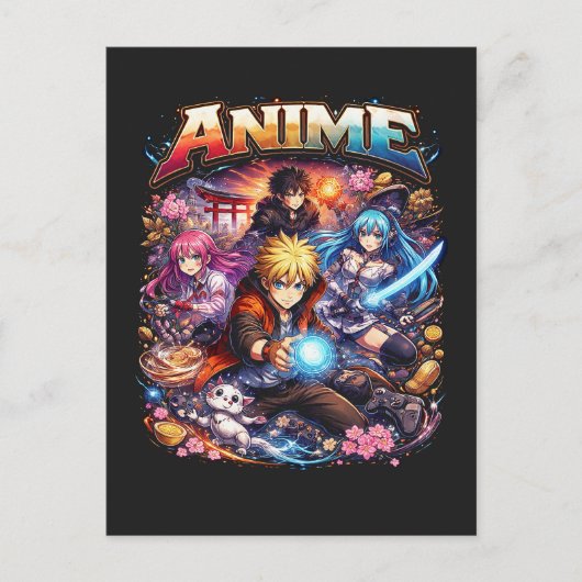 Carte Postale Légendes de l'anime (Devant)