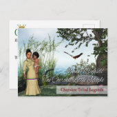 Carte Postale Légendes tribales de Cherokee : Les Petits Gens (Devant / Derrière)