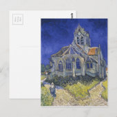 Carte Postale L'église d'Auvers par Vincent van Gogh (Devant / Derrière)