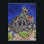 Carte Postale L'église d'Auvers par Vincent van Gogh 1890<br><div class="desc">A ma connaissance,  ces images sont du domaine public et sont censées être libres d'utilisation sans restriction aux Etats-Unis. 
 Veuillez me contacter si vous découvrez que ces images ne sont pas du domaine public.</div>