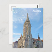 Carte Postale L'église de Budapest, Matthias (Devant / Derrière)