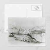 Carte Postale L'église de San Francisco, Valparaiso, 1834 (Devant / Derrière)