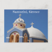 Carte Postale L'église de Santorin en Grèce (Devant)