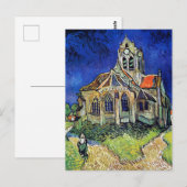 Carte Postale L'église de Vincent van Gogh à Auvers (Devant / Derrière)