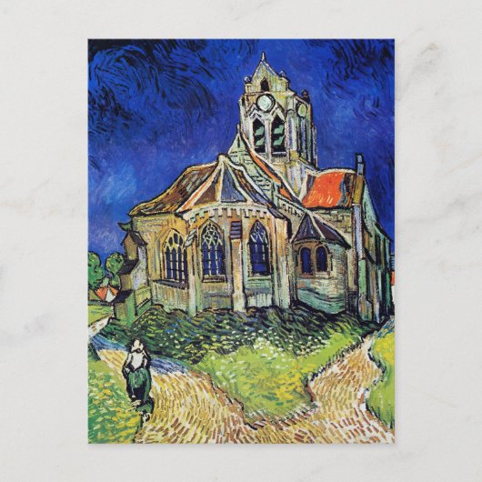 Carte Postale L'église de Vincent van Gogh à Auvers (Devant)