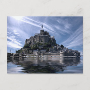 Carte Postale L'église du Mont St Michel Normandie