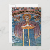 Carte Postale l'église orthodoxe serbe, site de l'UNESCO, (Devant / Derrière)