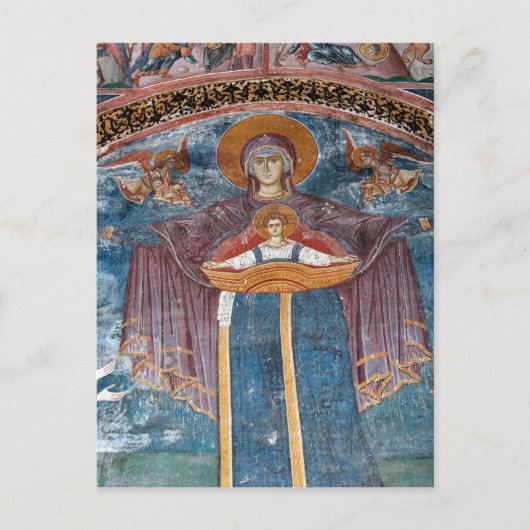 Carte Postale l'église orthodoxe serbe, site de l'UNESCO, (Devant)