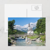 Carte Postale L'église paroissiale de Ramsau (Devant / Derrière)