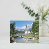 Carte Postale L'église paroissiale de Ramsau (Debout devant)
