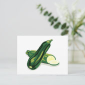 Carte Postale Légume courgette (Debout devant)