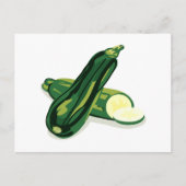 Carte Postale Légume courgette (Devant)