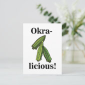Carte Postale Légume Okra Nourriture Végétarienne (Debout devant)