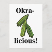 Carte Postale Légume Okra Nourriture Végétarienne (Devant)