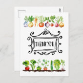 Carte Postale Légume végétal Appreciation végétarienne (Devant / Derrière)