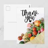 Carte Postale Légume végétal Appréciation végétarienne (Devant / Derrière)
