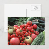 Carte Postale Légumes 4 (Devant / Derrière)